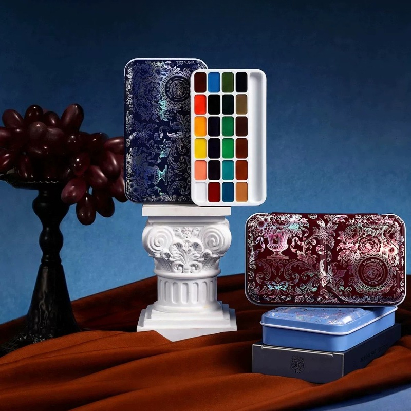 Watercolor Paint Set Solid Pigment - Set di colori ad acquerello solidi