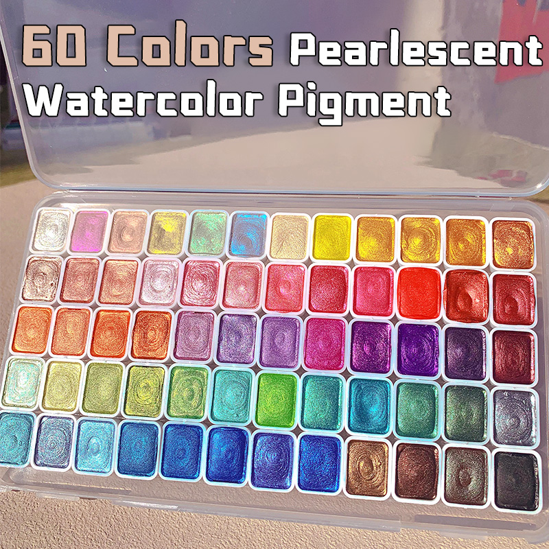 Watercolor Paint Set Solid Pigment - 20/24/60/72 colori pigmento per acquerello perlato,