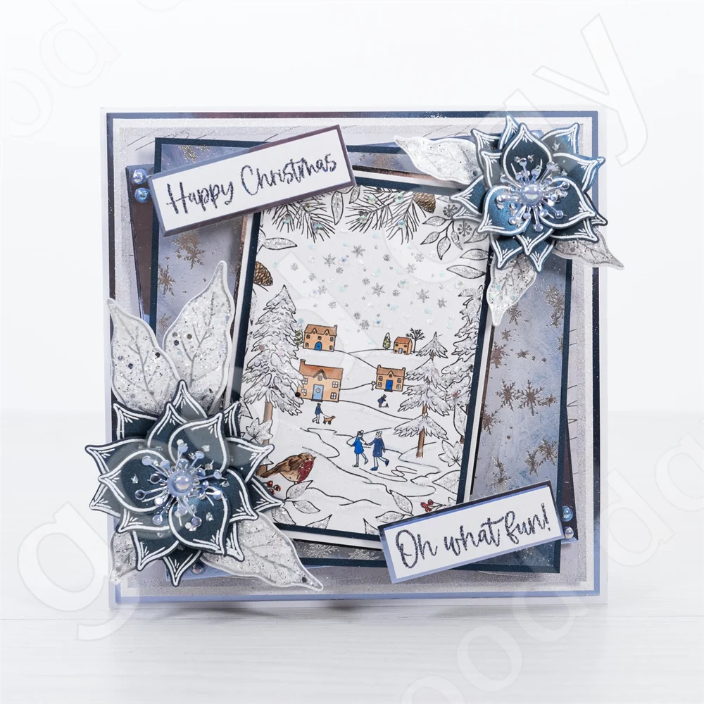 Nuovo Natale Alce Fiocco di ne - Clear Silicone Stamps For Card Making recensione e prezzo
