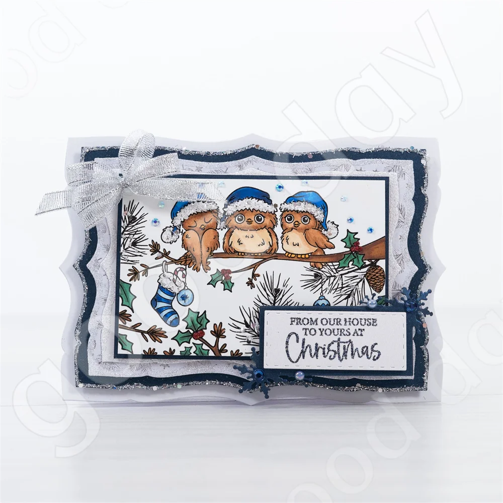Nuovo Natale Alce Fiocco di ne - Clear Silicone Stamps For Card Making recensione e prezzo