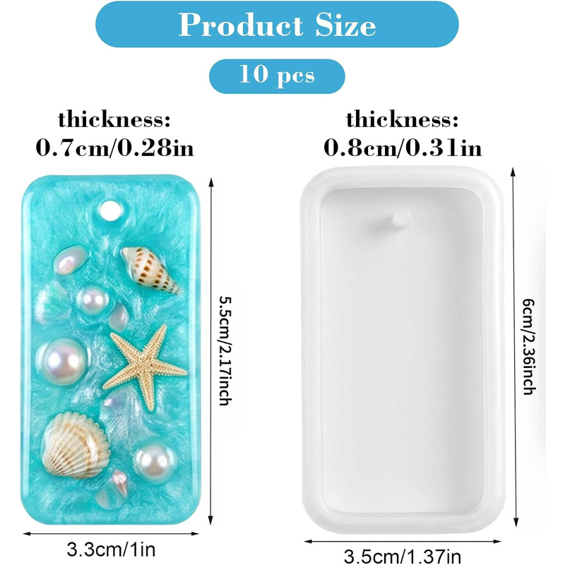 10 stampi per la creazione di  - Silicone Epoxy Resin Molds Set recensione e prezzo