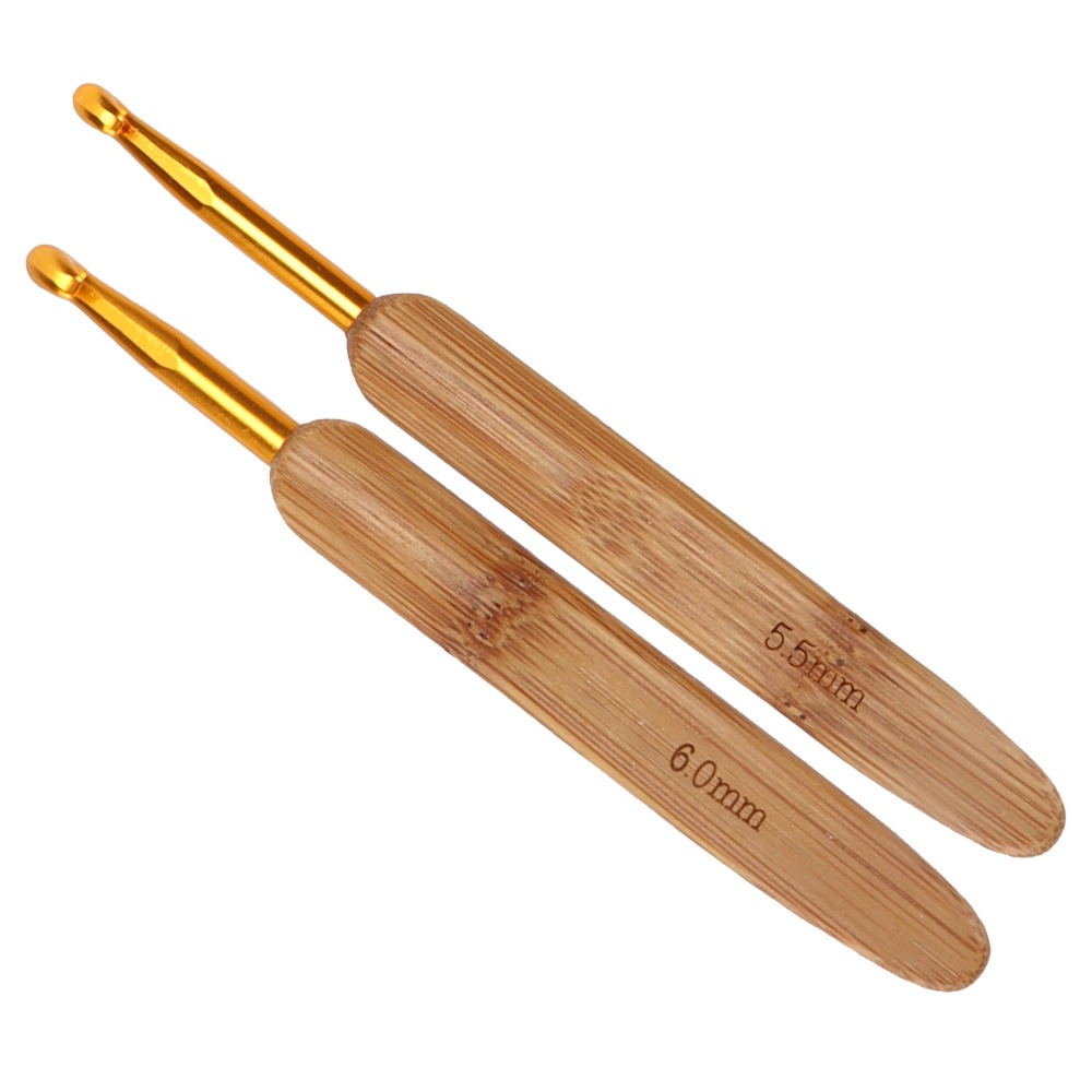 Set di 8 uncinetti da uncinett - Wooden Crochet Hooks Ergonomic Handle recensione e prezzo