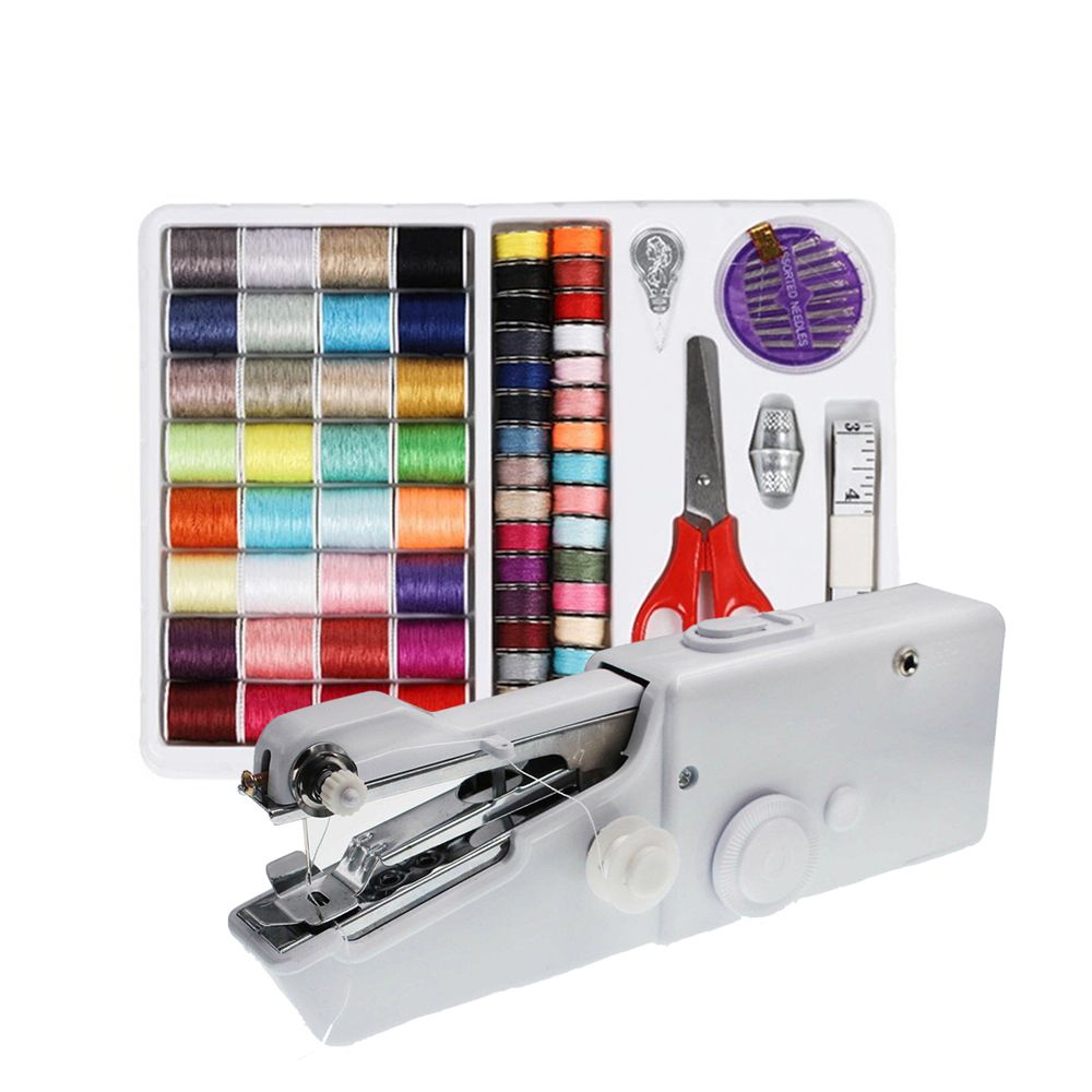 Kit per cucire portatile con m - Mini Electric Sewing Machine Handheld recensione e prezzo
