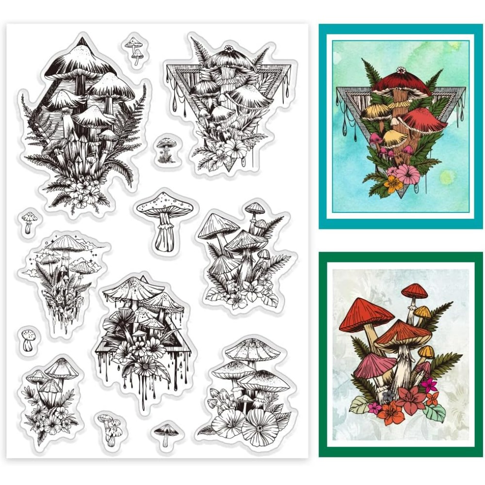 Timbro trasparente a fungo, ti - Clear Silicone Stamps For Card Making recensione e prezzo
